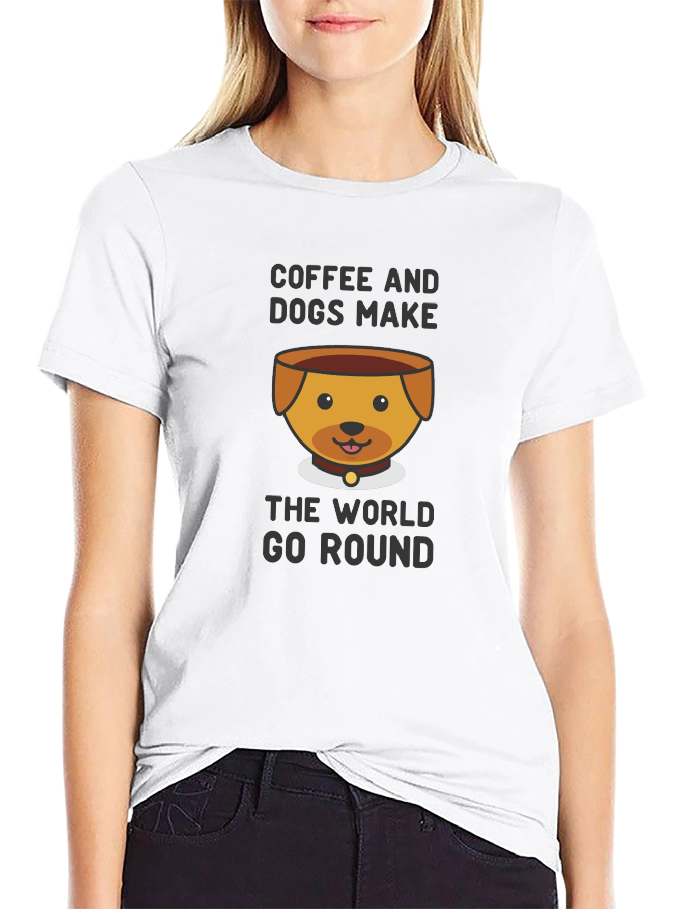 Coffee & Dogs Graphic T-Shirt