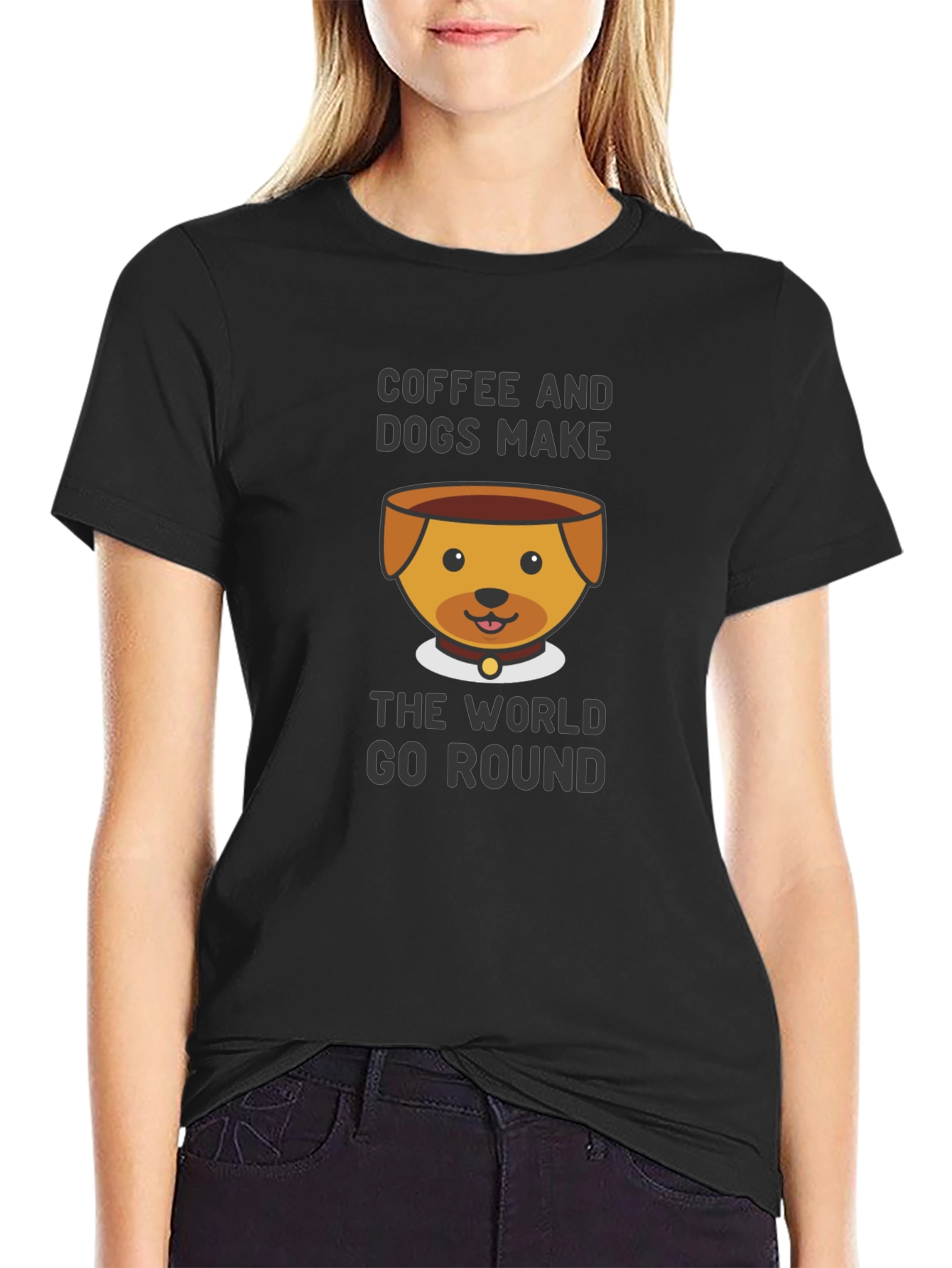 Coffee & Dogs Graphic T-Shirt