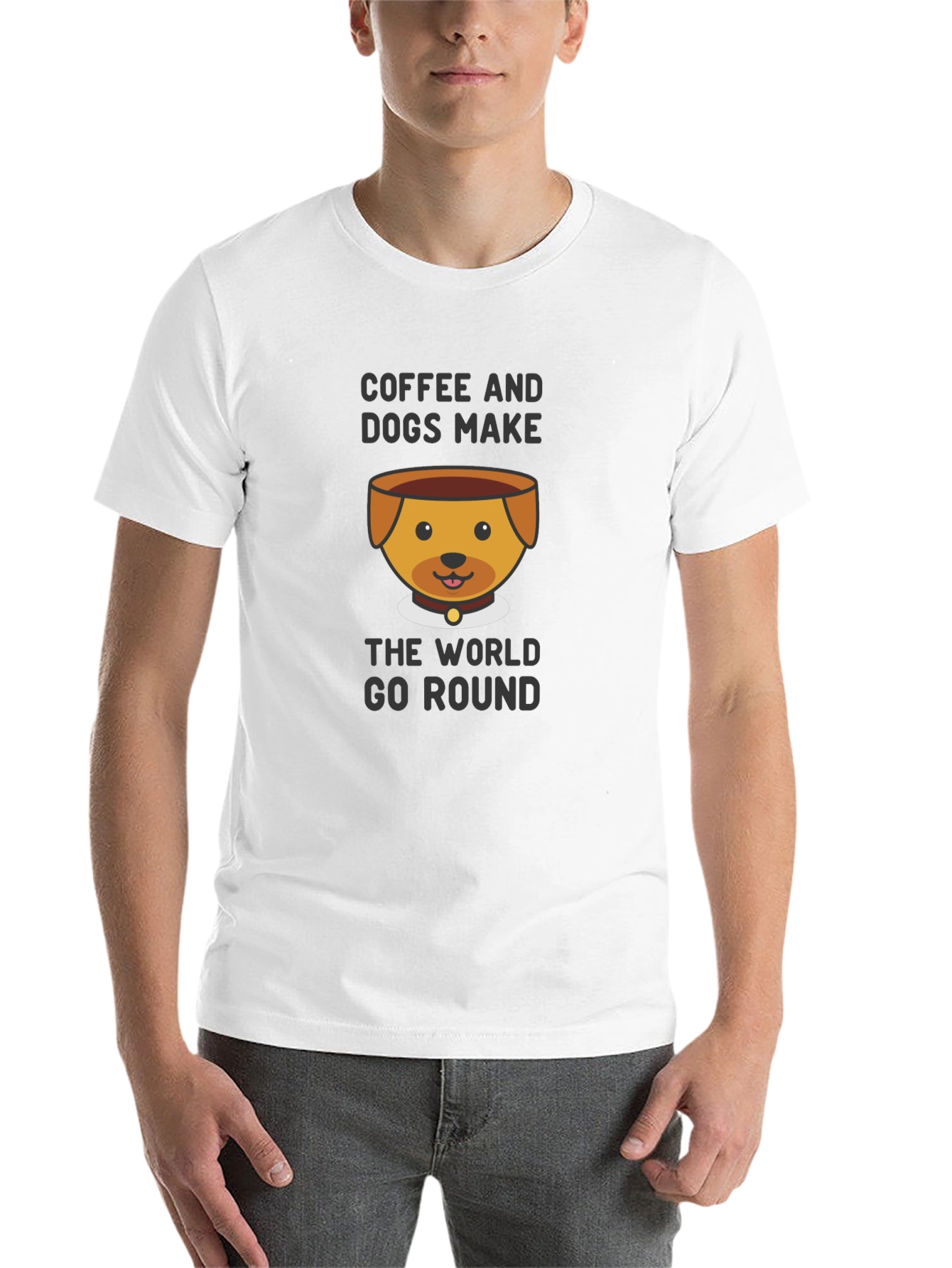 Coffee & Dogs Graphic T-Shirt