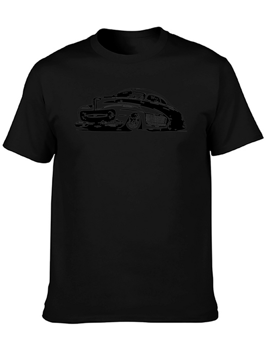 Classic Car Graphic Tee - Cool Black T-Shirt