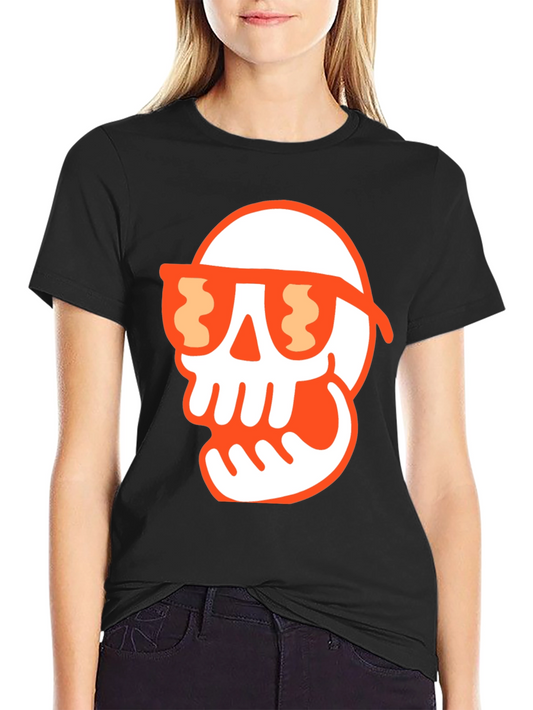 Cool Skull Graphic Tee - Black