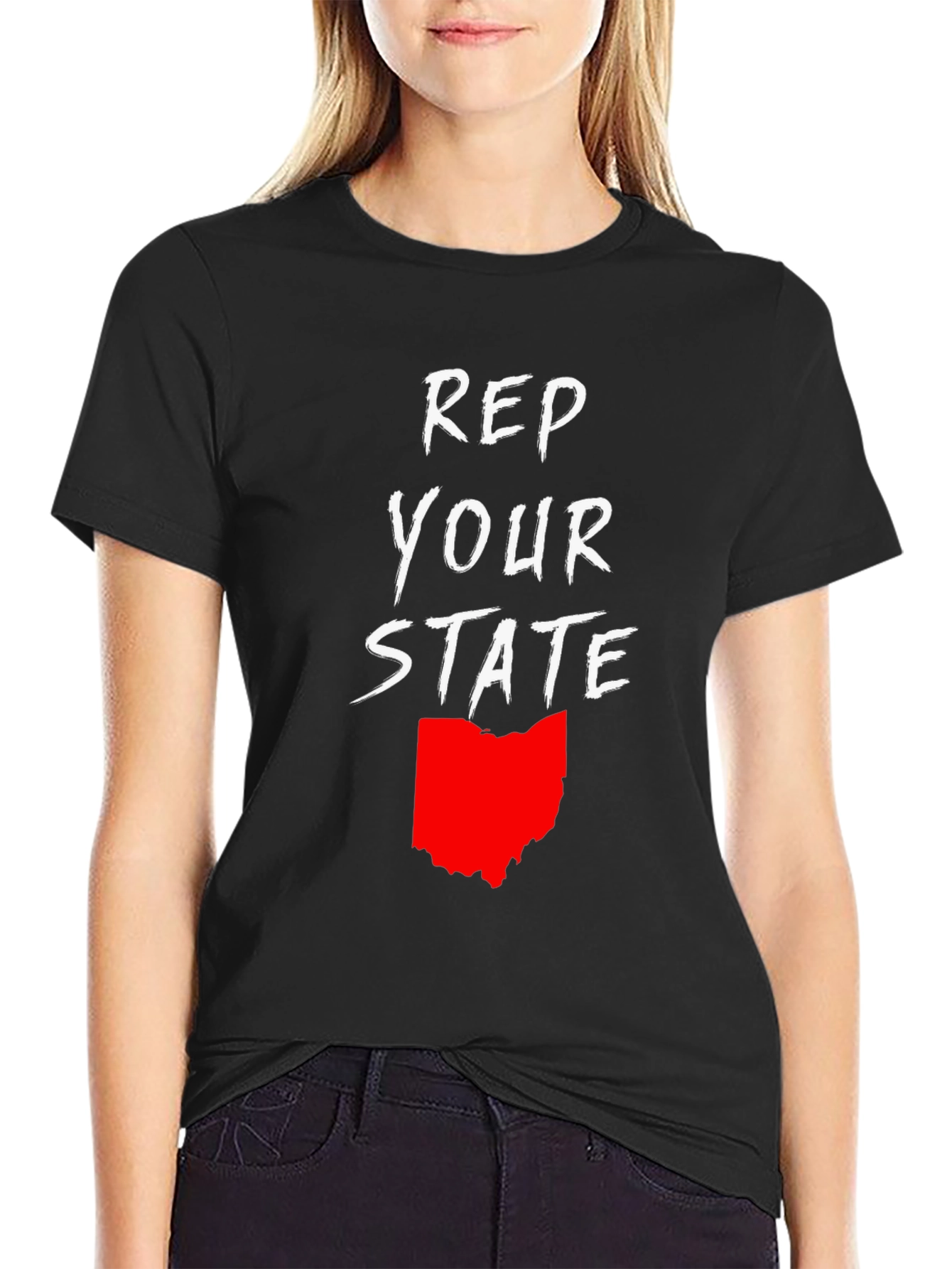 Rep Your State Ohio T-Shirt - Black