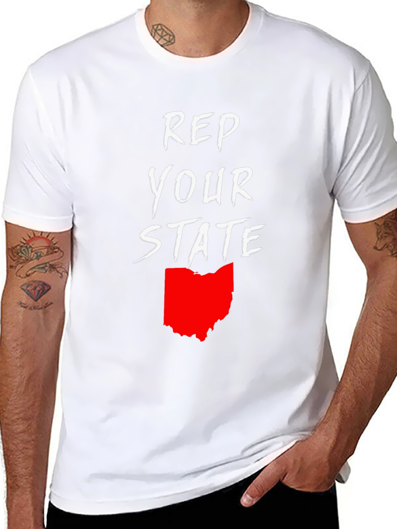 Rep Your State Ohio T-Shirt - Black