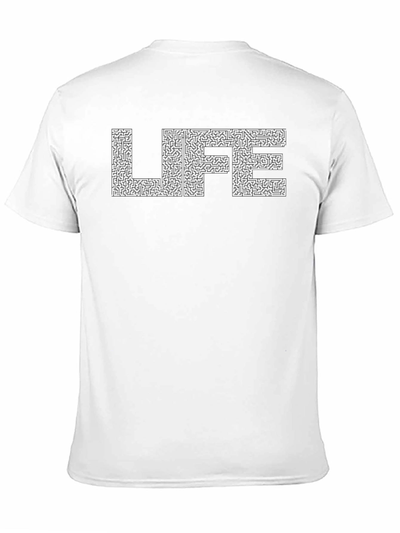Life Maze T-Shirt - Black Casual Tee
