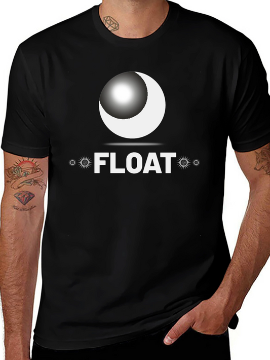 Float Graphic T-Shirt - Black Crew Neck