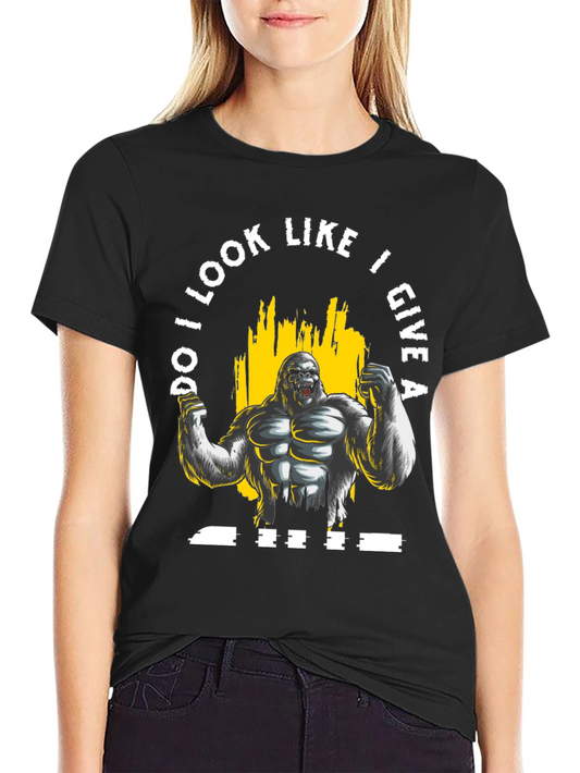 Funny Gorilla Gym T-Shirt - Do I Look Like I Give A...
