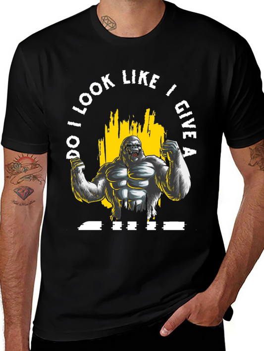 Funny Gorilla Gym T-Shirt - Do I Look Like I Give A...