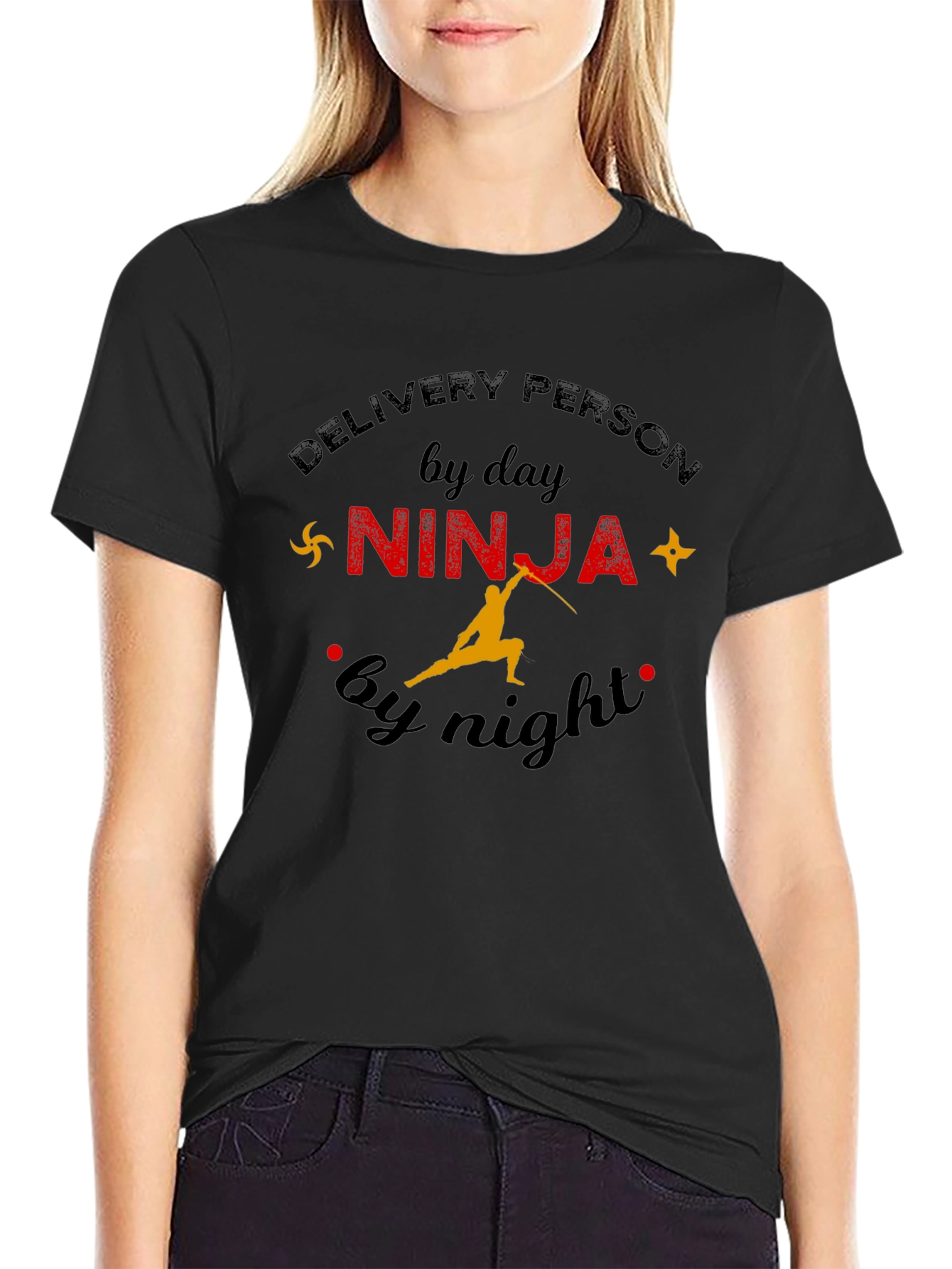 Delivery Person by Day Ninja by Night T-Shirt