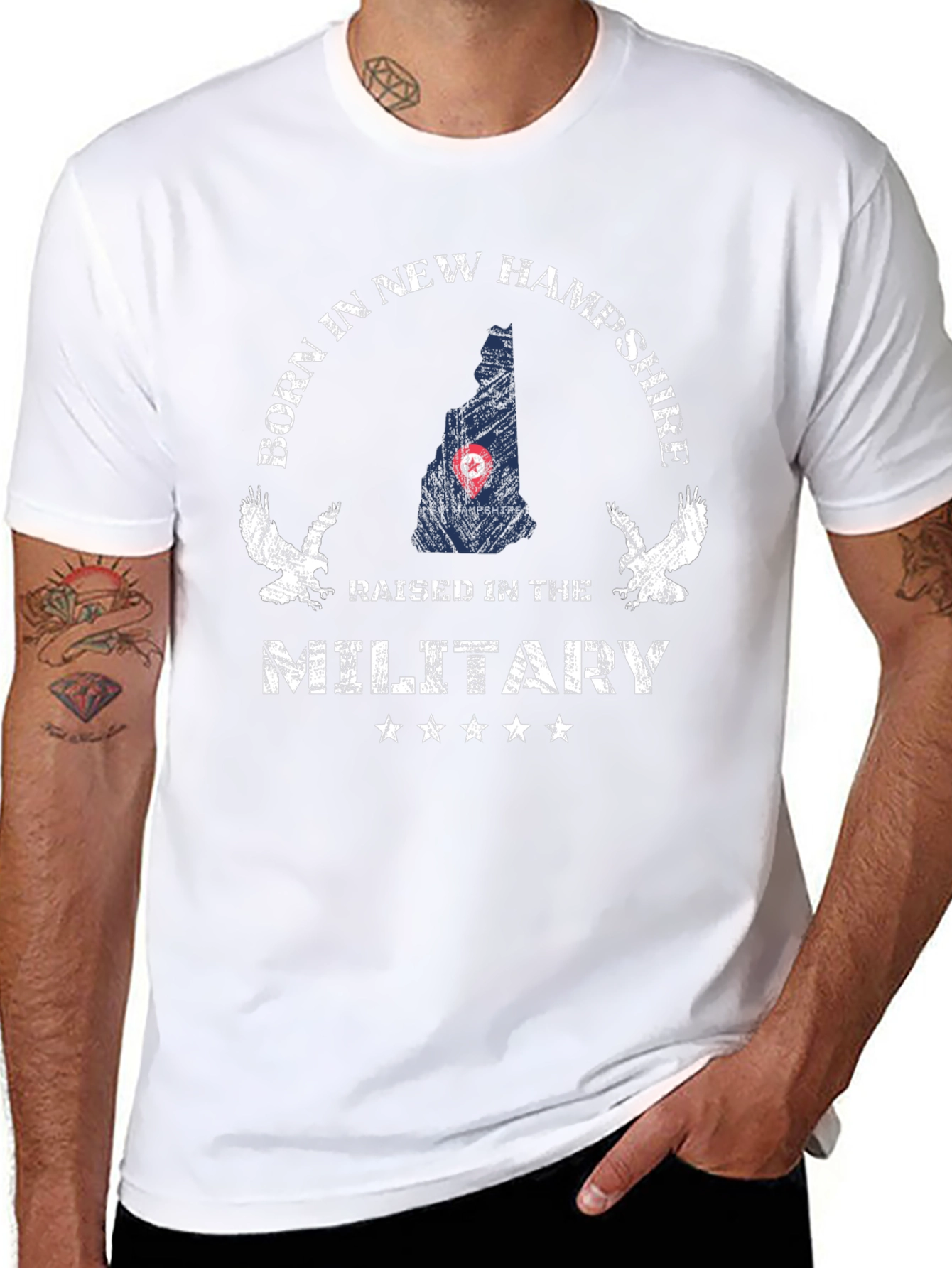 New Hampshire Military Pride T-Shirt