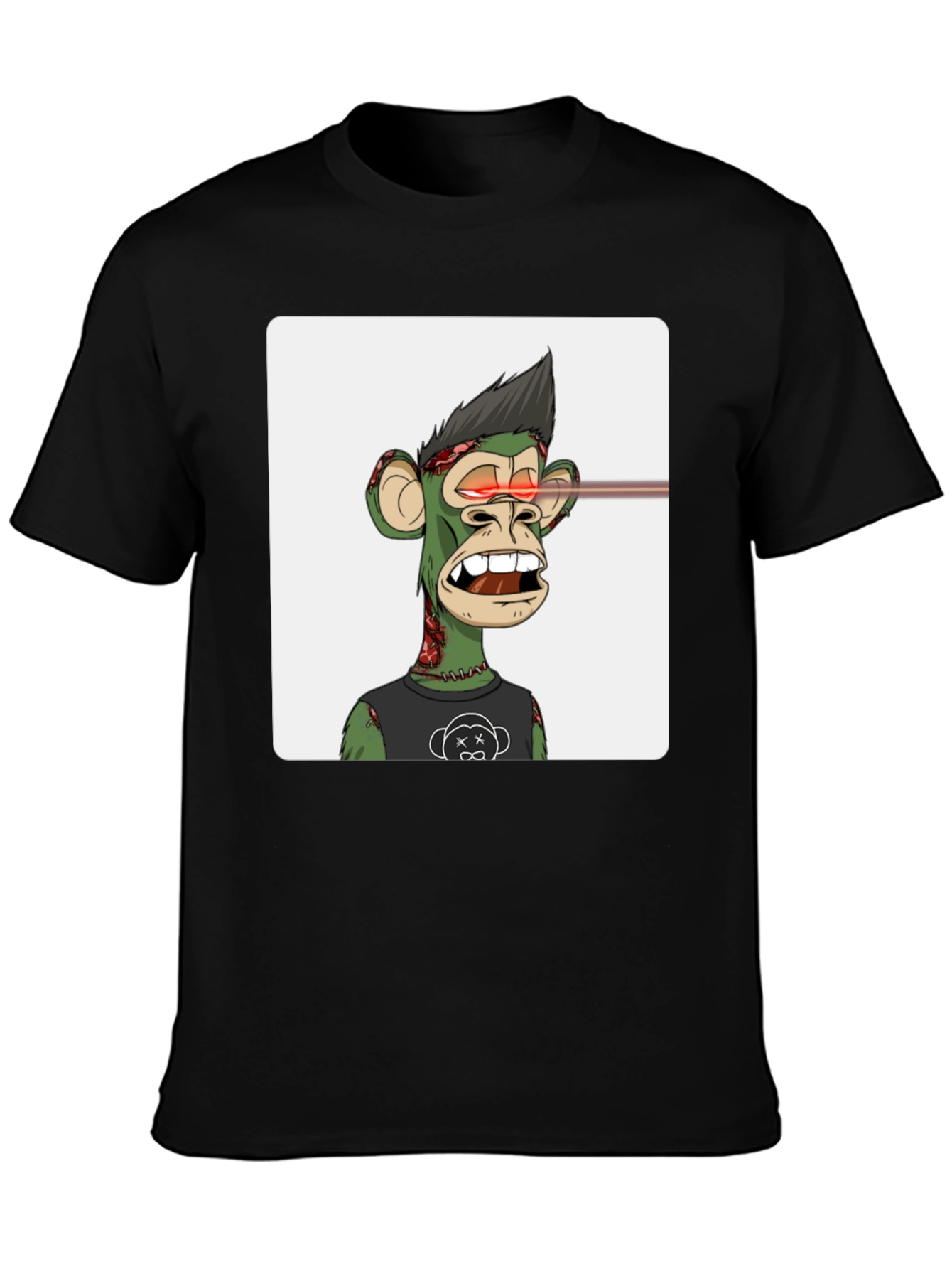 Bored Ape NFT Graphic T-Shirt - Black
