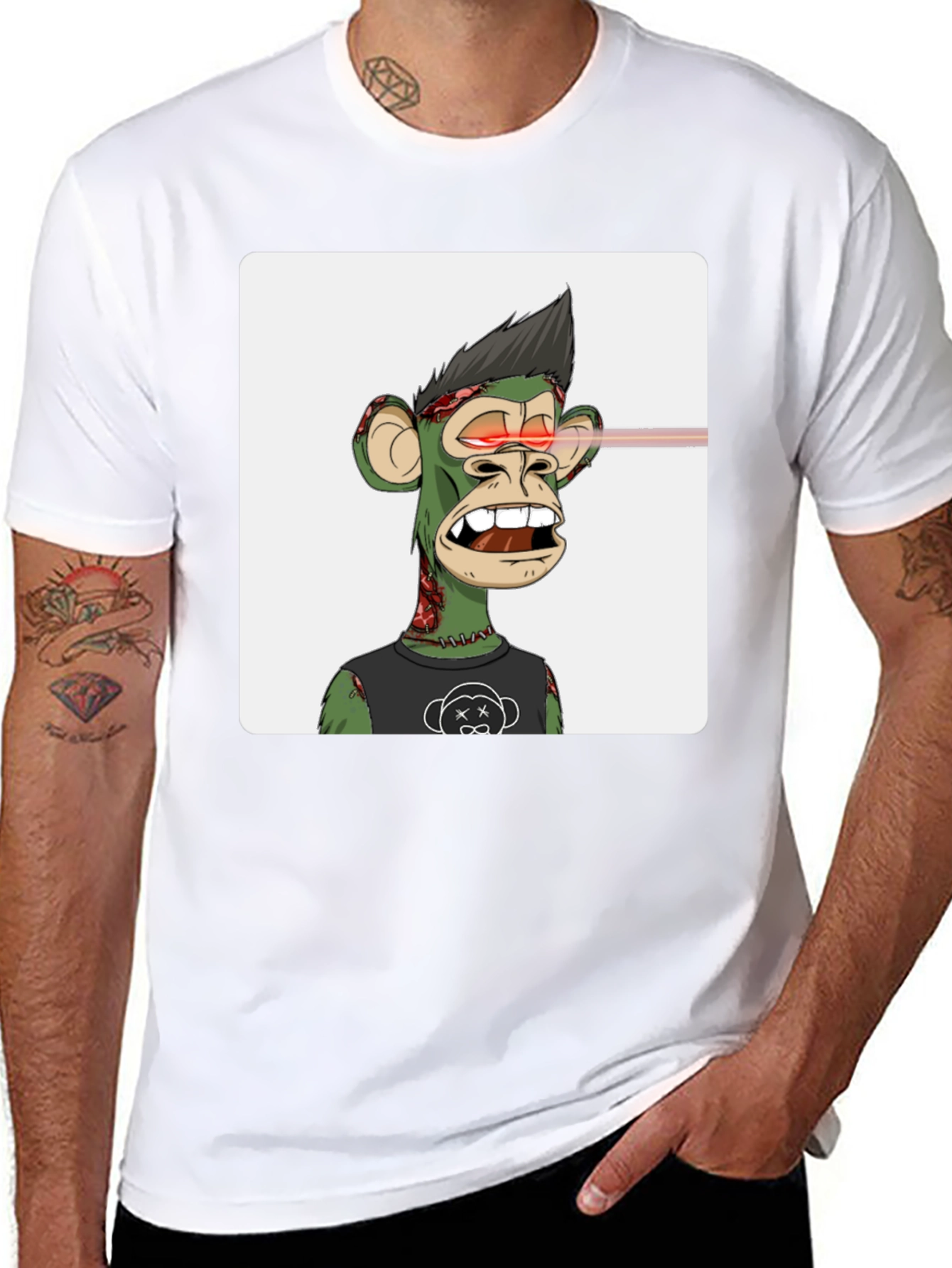 Bored Ape NFT Graphic T-Shirt - Black