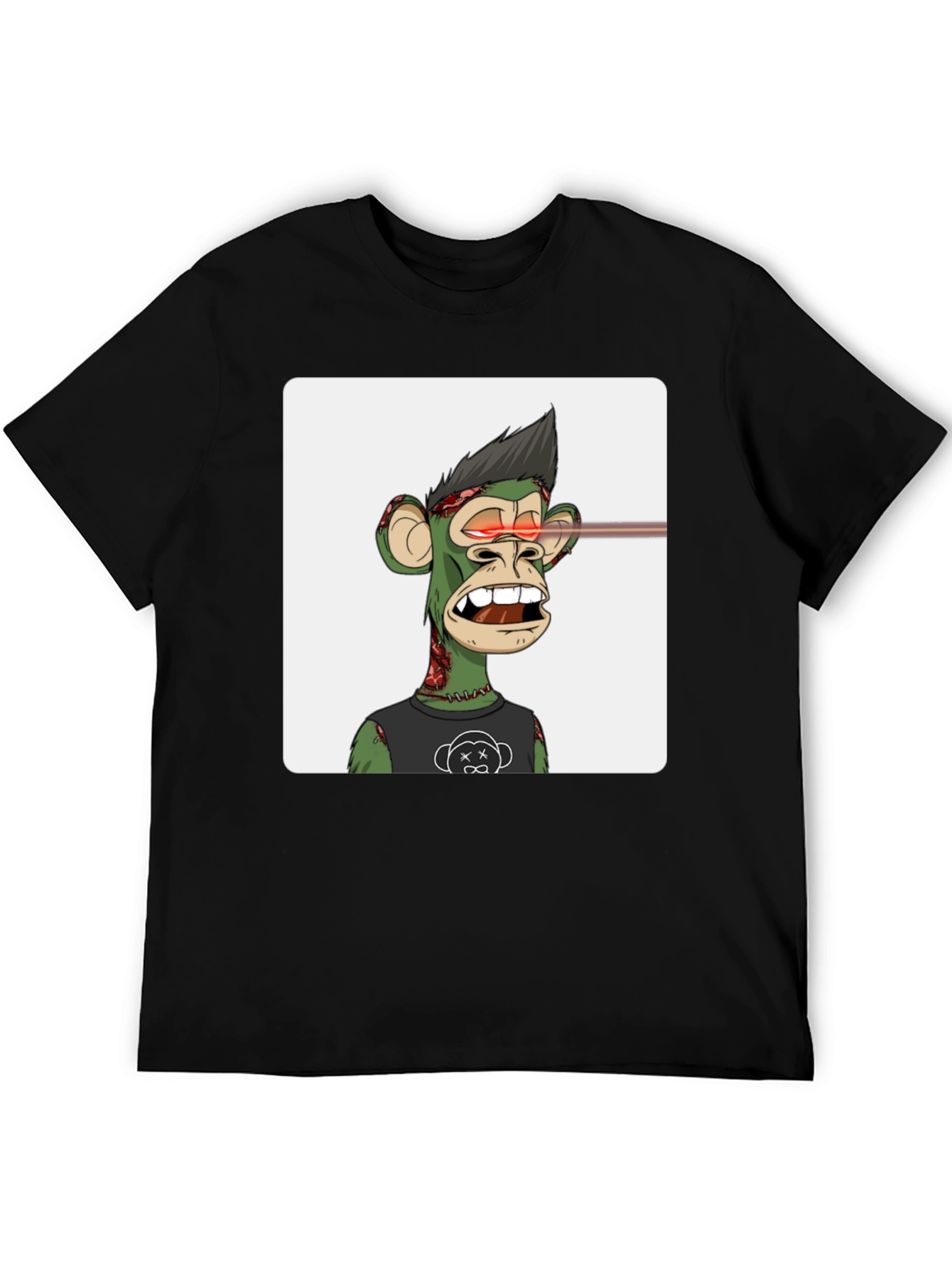 Bored Ape NFT Graphic T-Shirt - Black