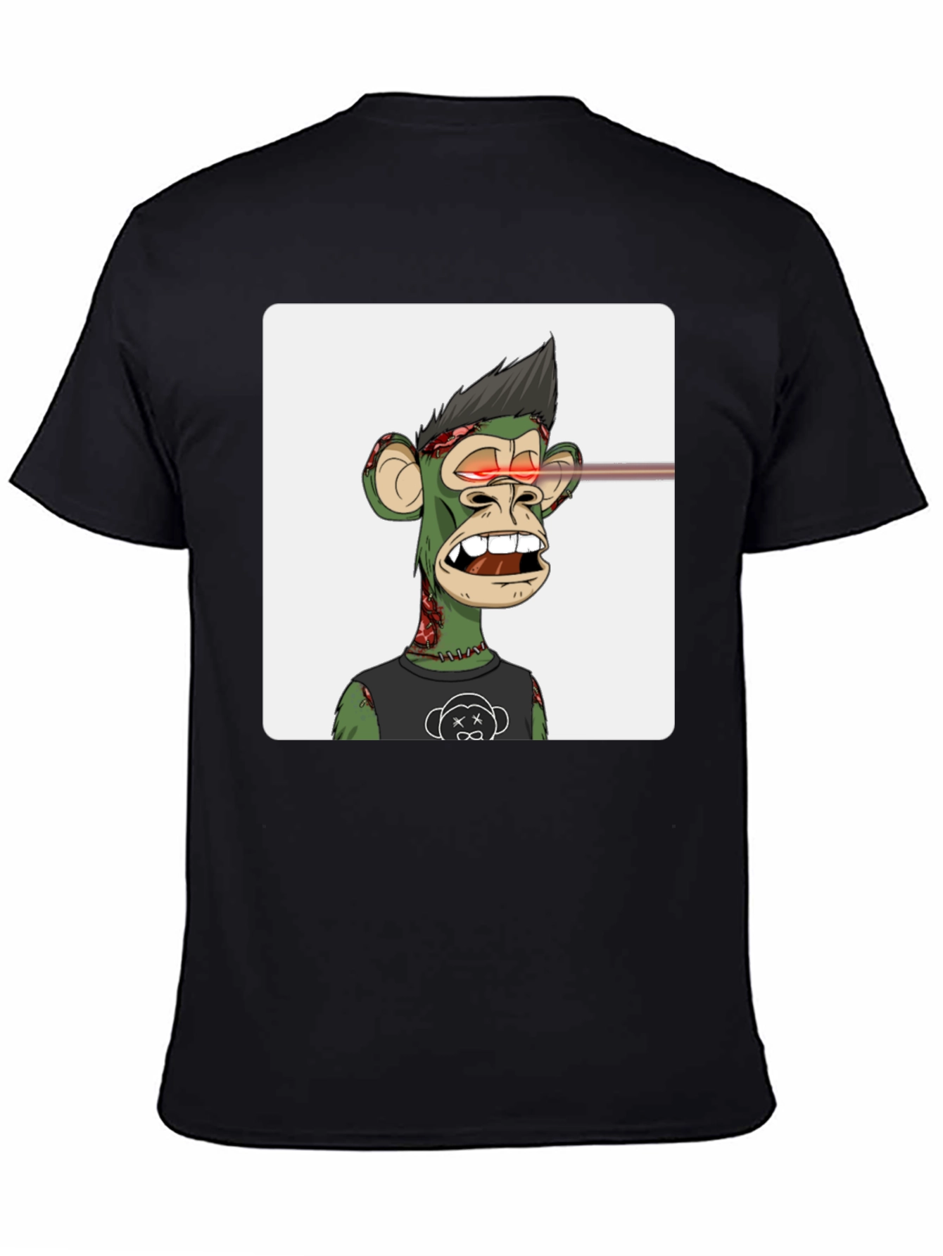 Bored Ape NFT Graphic T-Shirt - Black