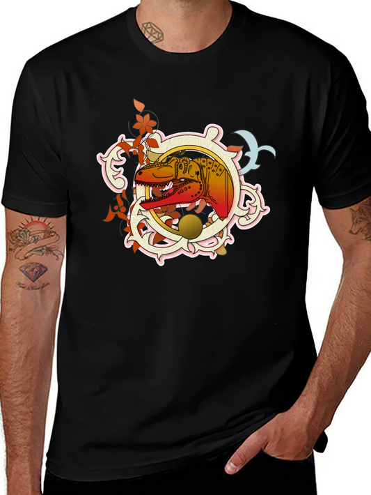 Dino Emblem Black T-Shirt