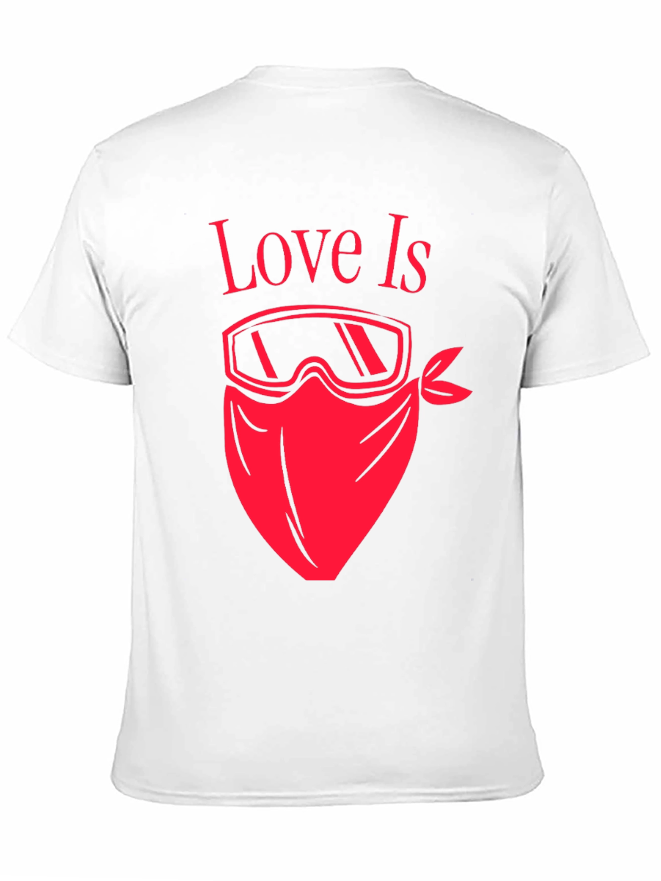 Love Is Ski Mask T-Shirt - Black