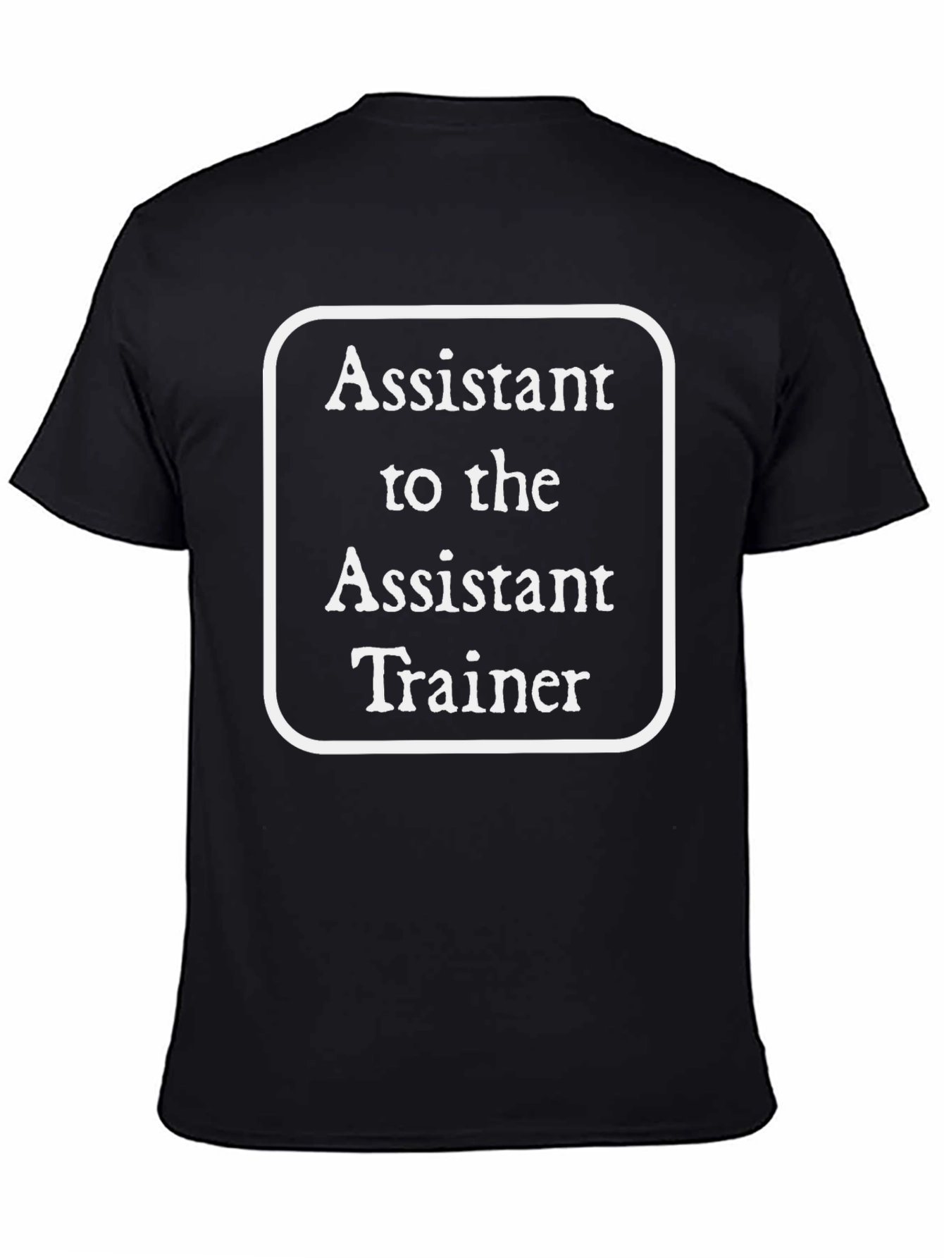 Assistant to the Assistant Trainer Black T-Shirt