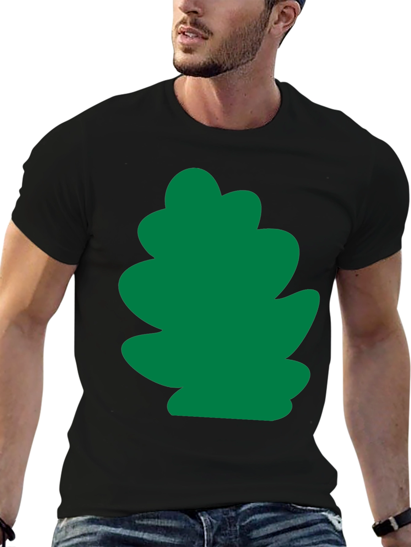 Green Leaf Graphic Tee - Casual Comfort
