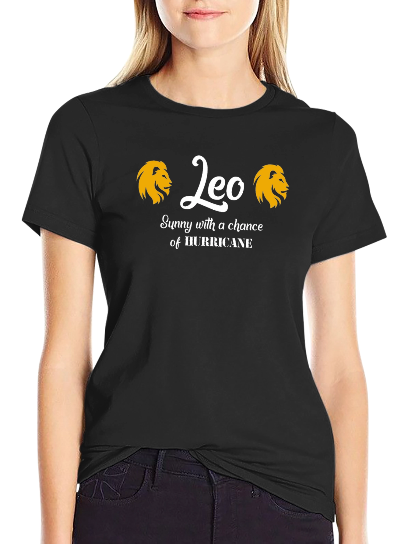 Leo Zodiac Sign T-Shirt - Sunny Hurricane