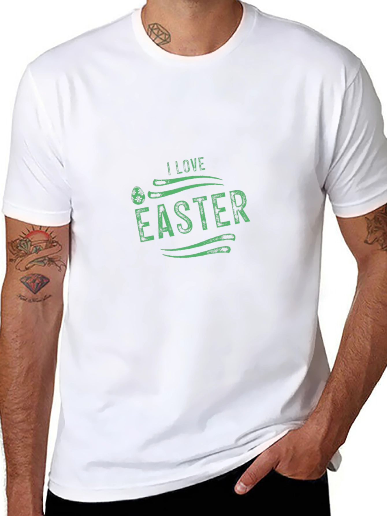 I Love Easter Black T-Shirt