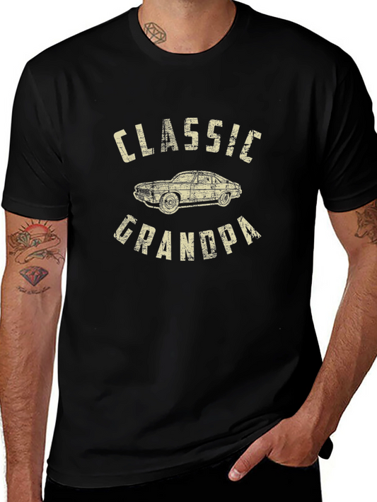 Classic Grandpa Car Graphic T-Shirt