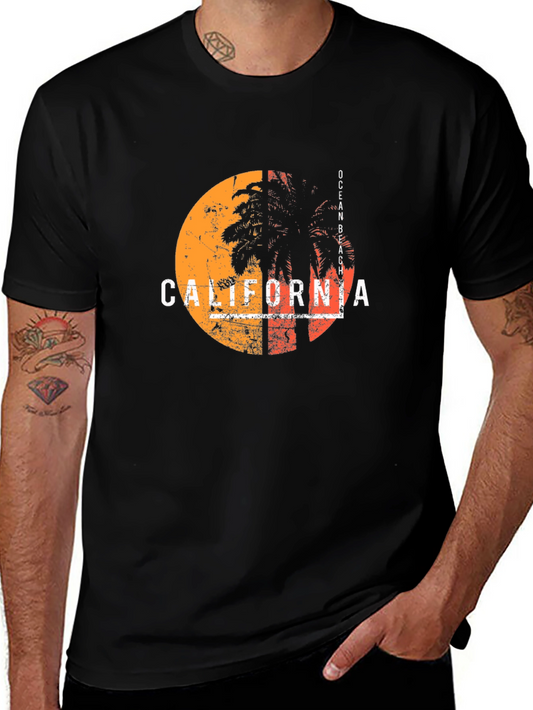 California Ocean Beach Graphic T-Shirt