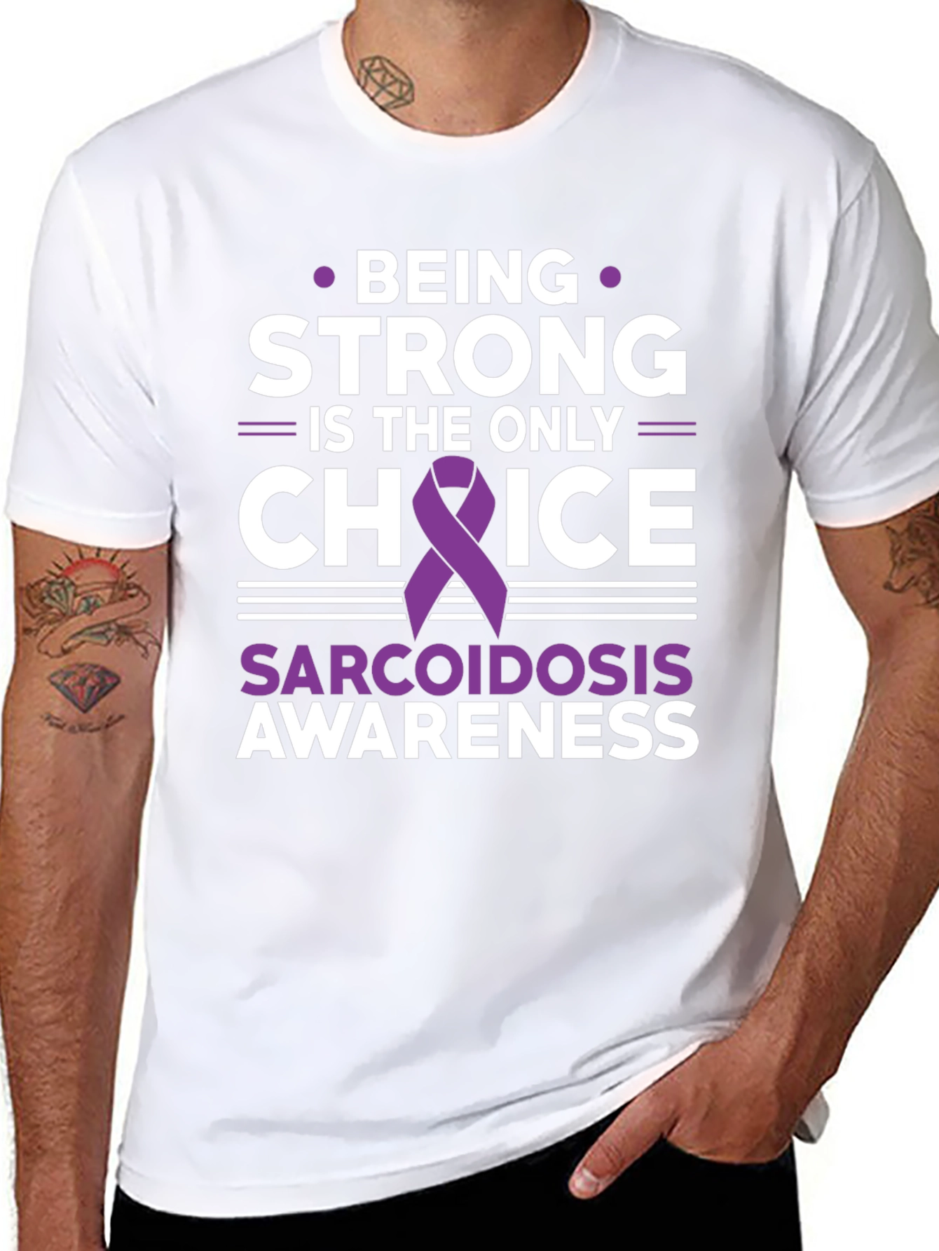 Sarcoidosis Awareness T-Shirt - Being Strong