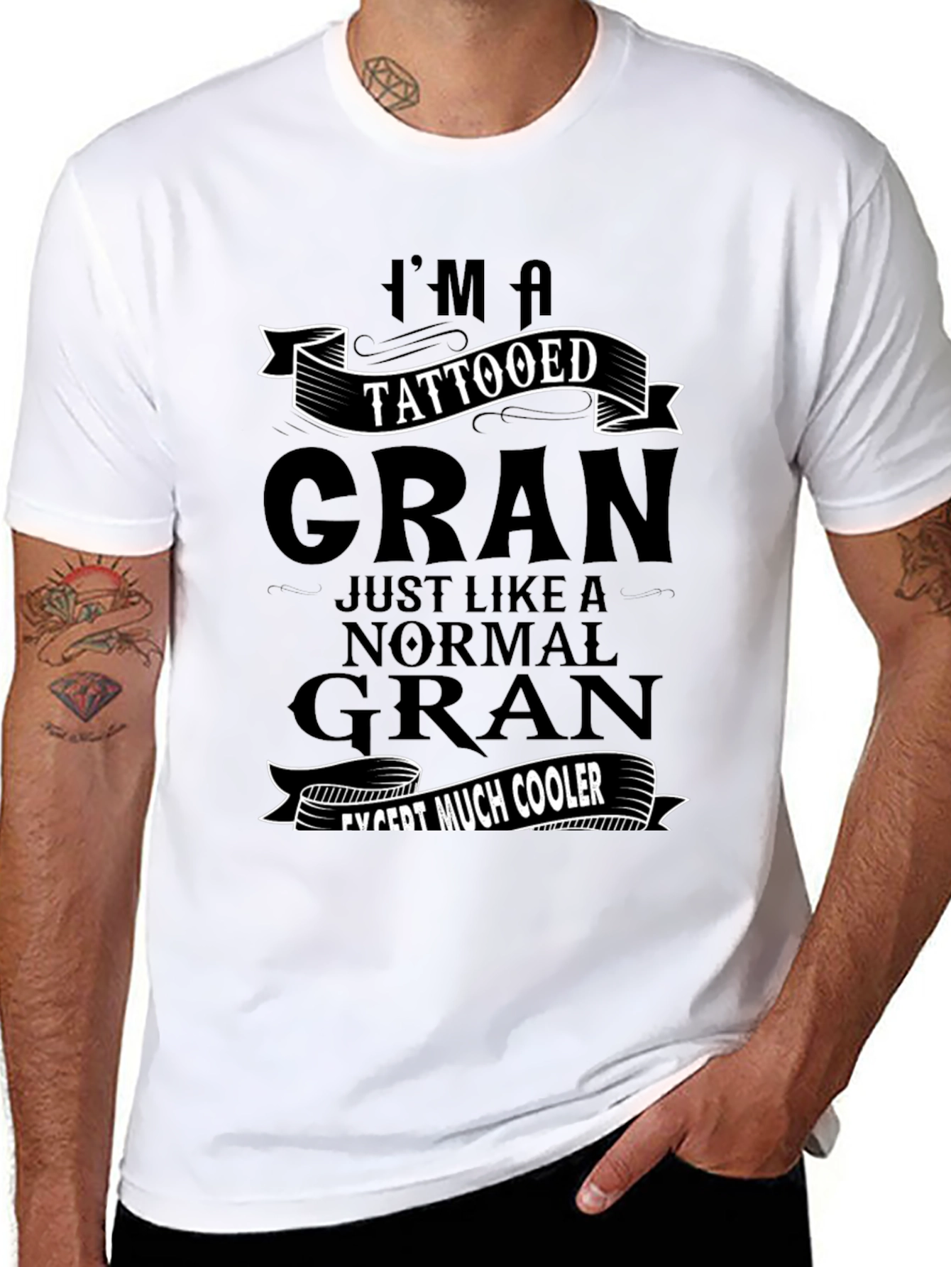 Tattooed Gran T-Shirt - Cool Grandma Tee