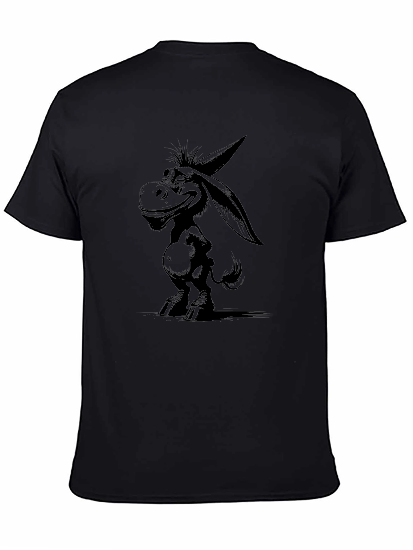 Cartoon Donkey Graphic T-Shirt