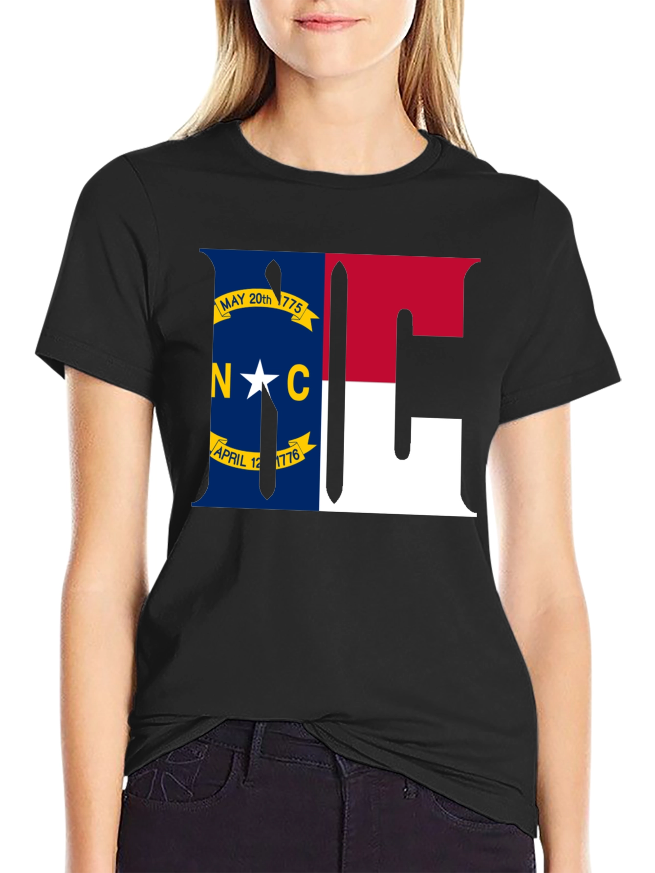 North Carolina Flag Graphic T-Shirt