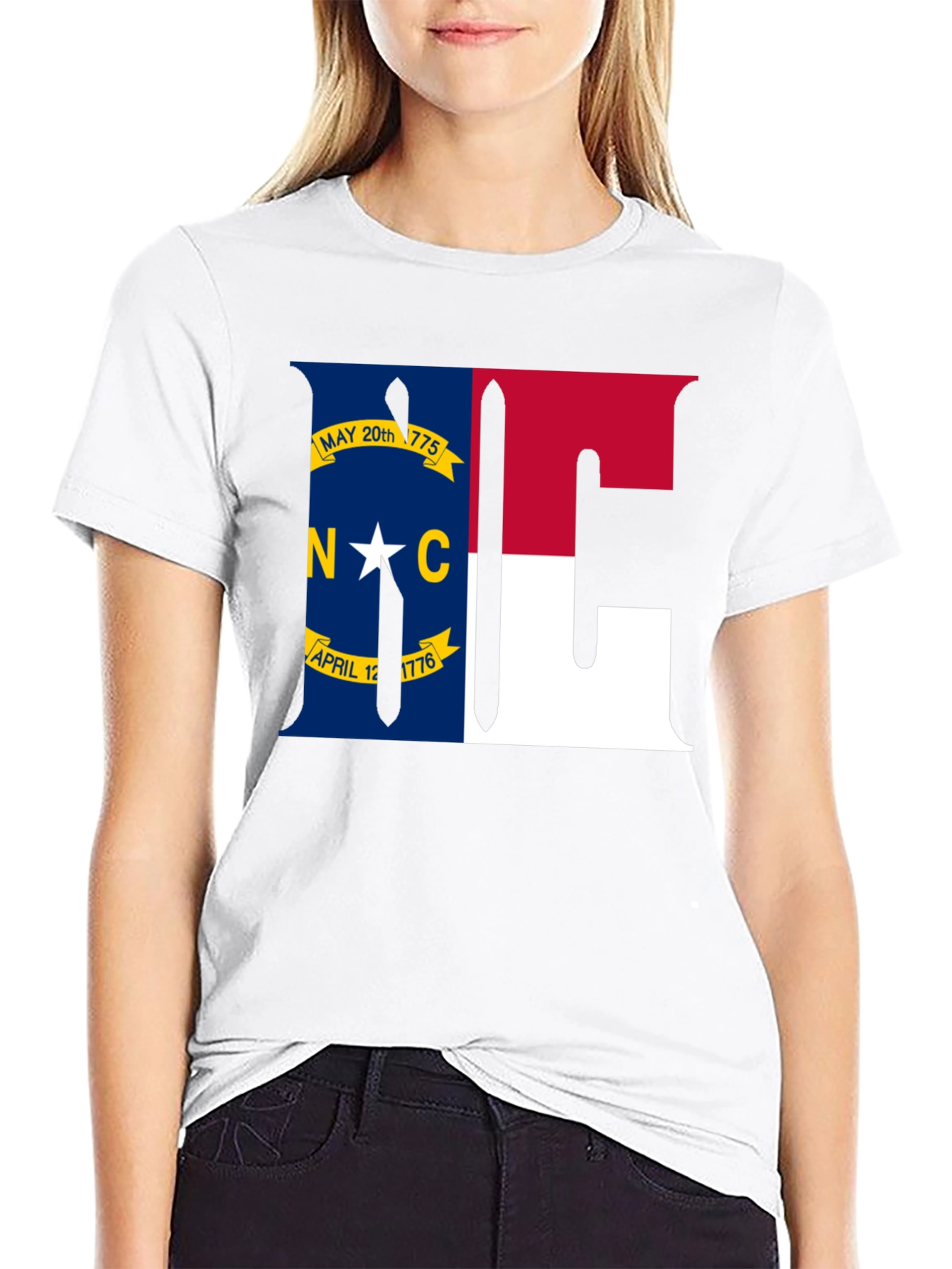 North Carolina Flag Graphic T-Shirt