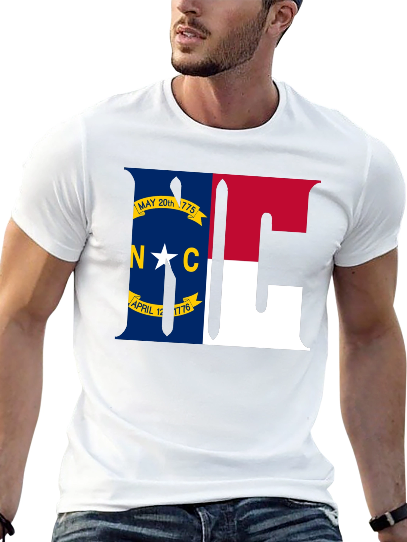North Carolina Flag Graphic T-Shirt