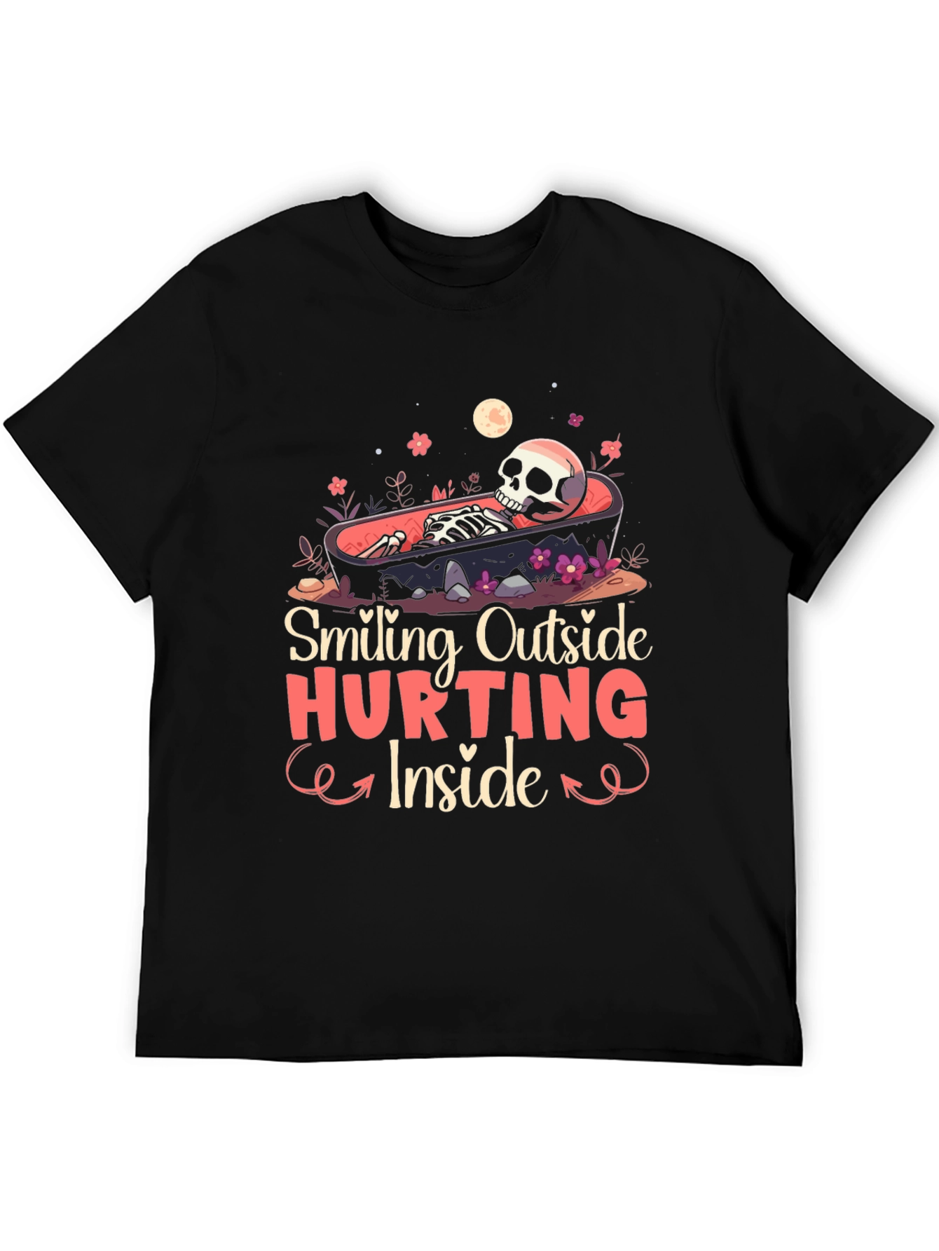 Smiling Outside Hurting Inside Graphic Tee