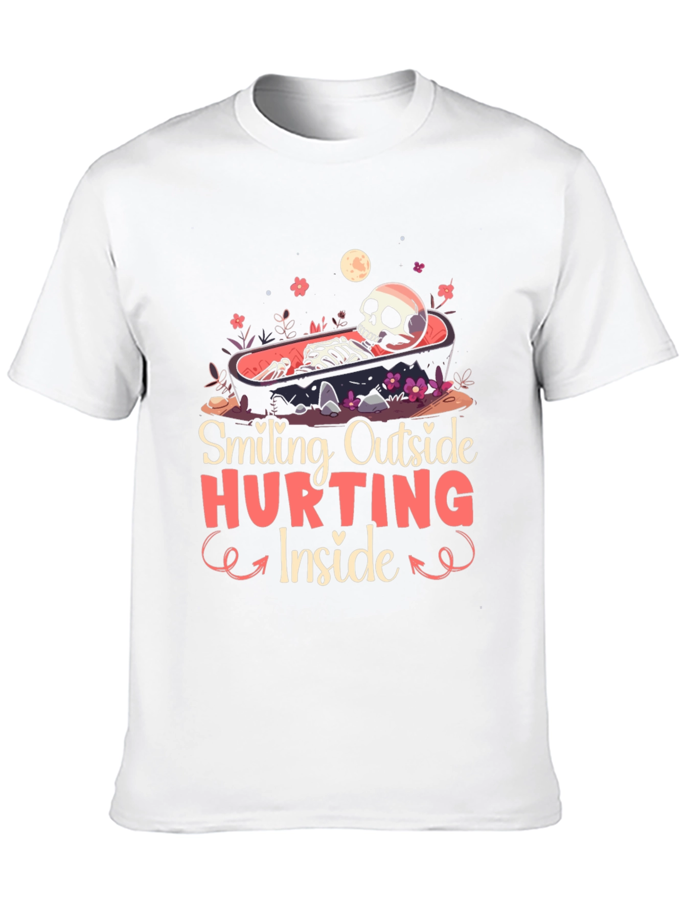 Smiling Outside Hurting Inside Graphic Tee