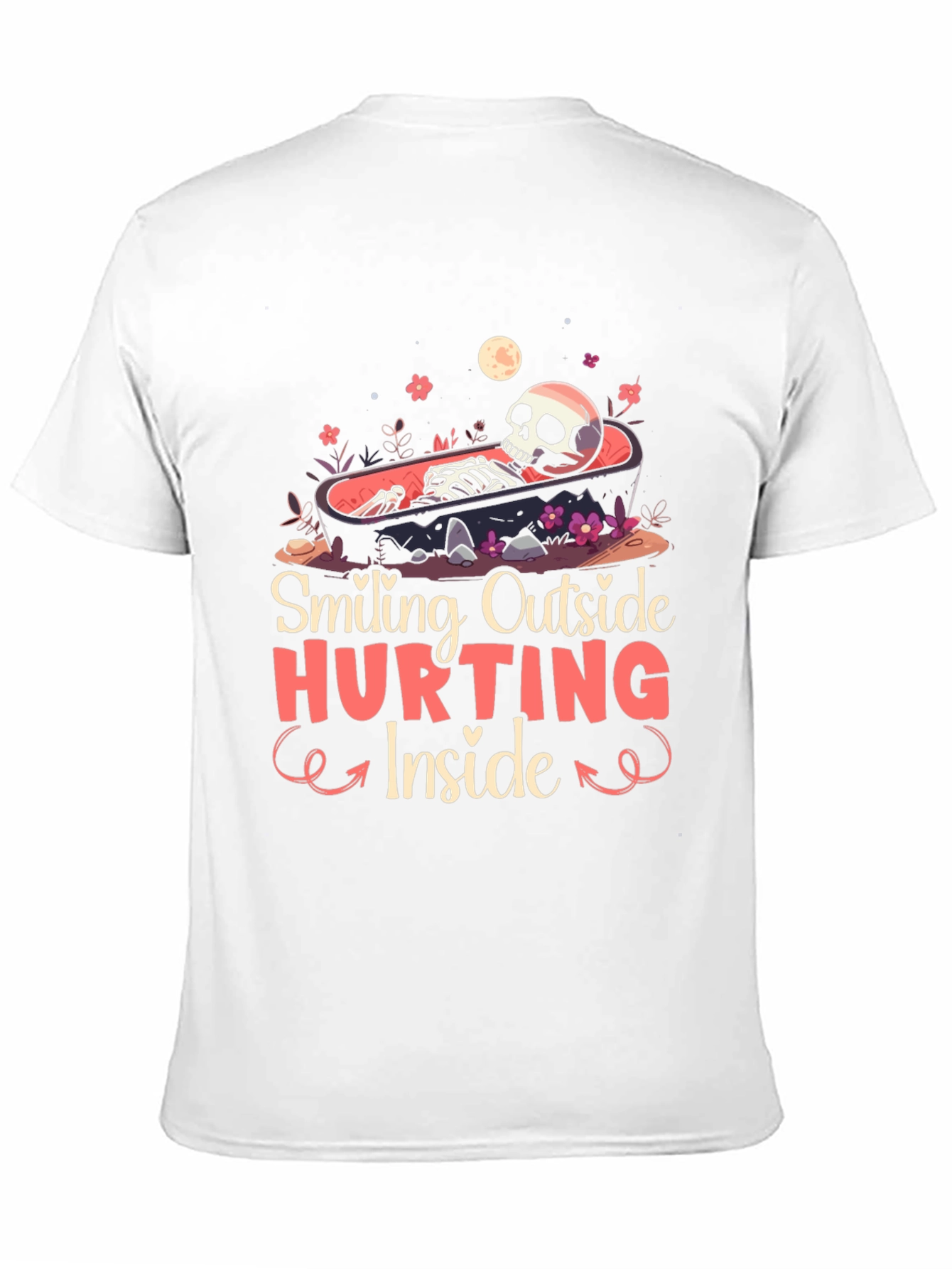 Smiling Outside Hurting Inside Graphic Tee