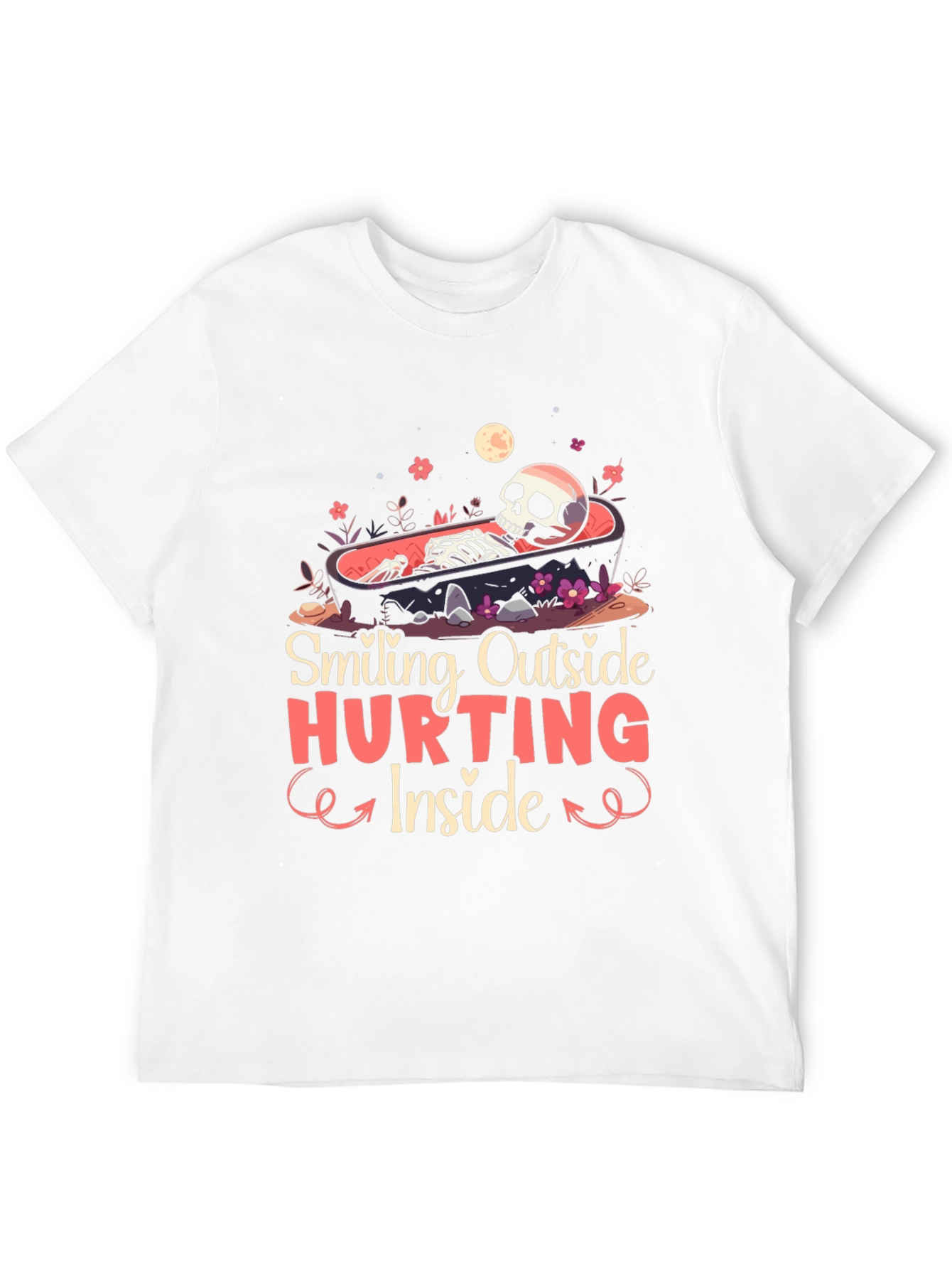 Smiling Outside Hurting Inside Graphic Tee