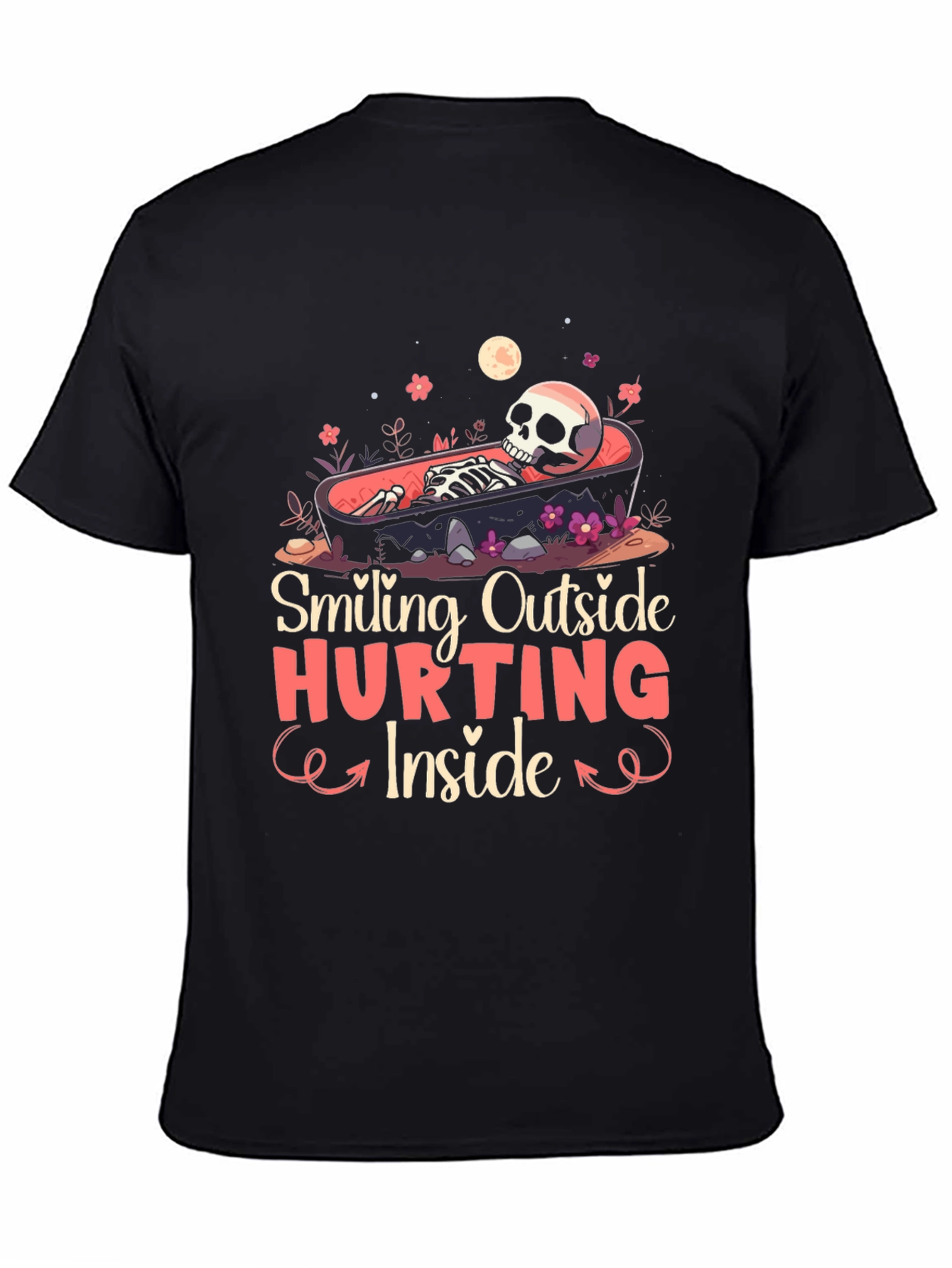 Smiling Outside Hurting Inside Graphic Tee