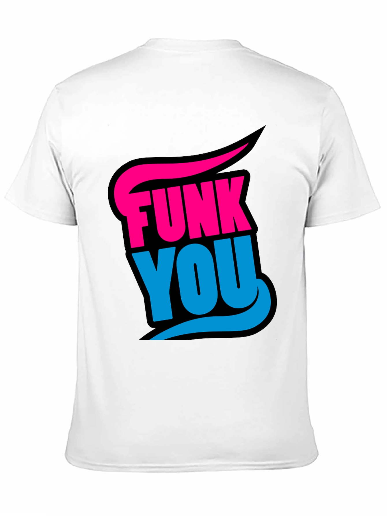 Funky Graphic Tee - Funk You Black Cotton T-Shirt