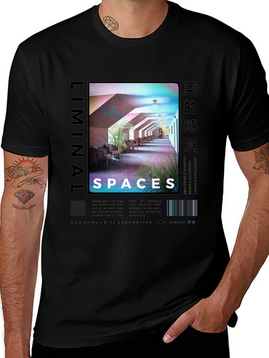 Liminal Spaces Graphic Tee - Retro Aesthetic T-Shirt