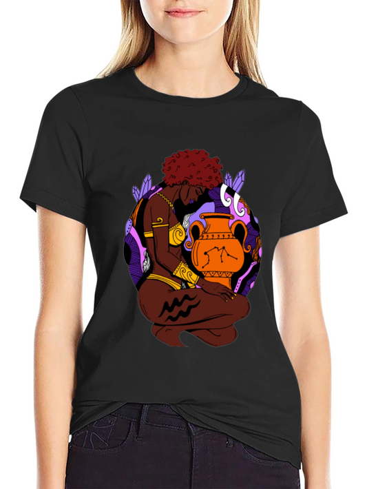 Aquarius Zodiac T-Shirt - Stylish Graphic Tee