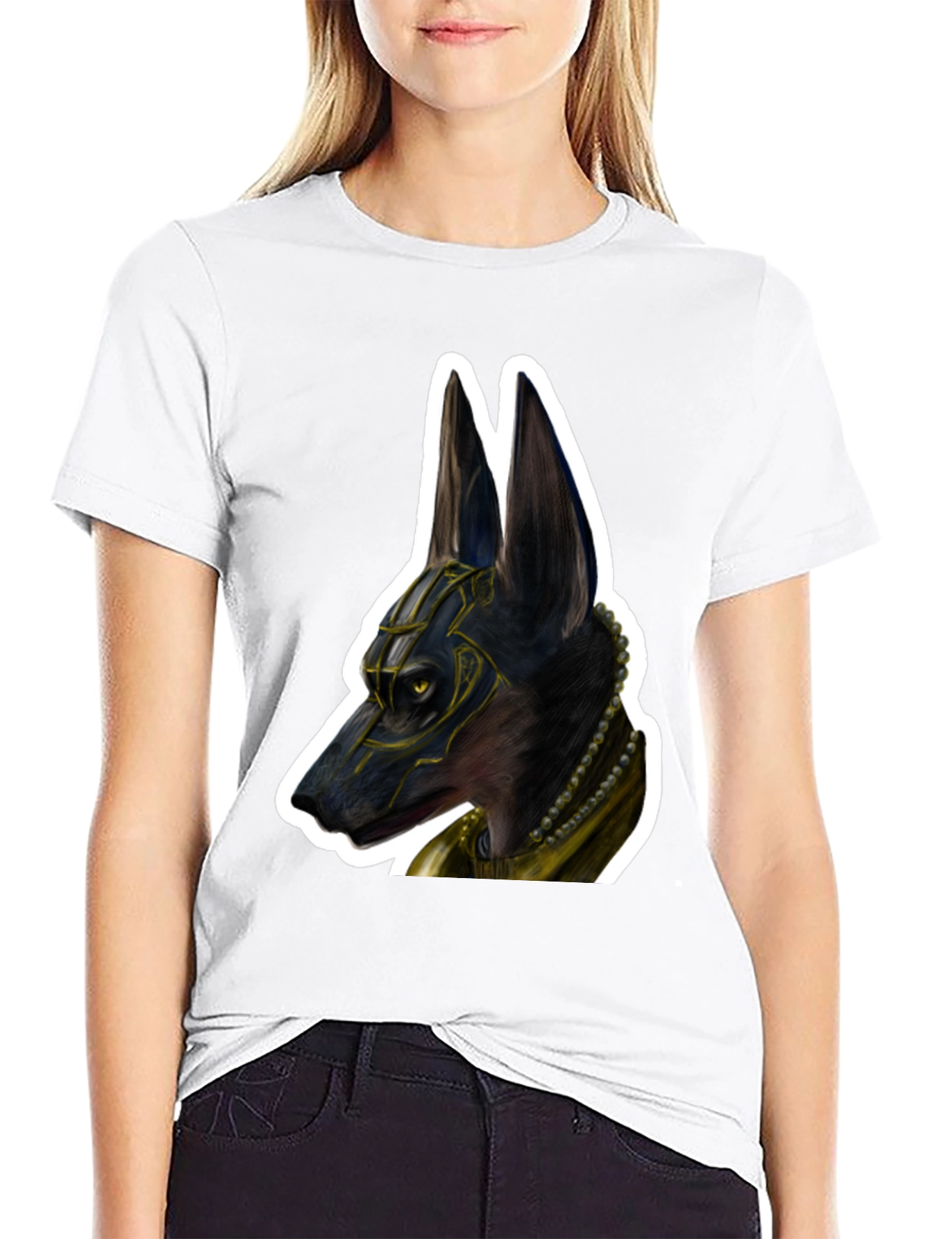 Anubis T-Shirt - Egyptian God Dog Design