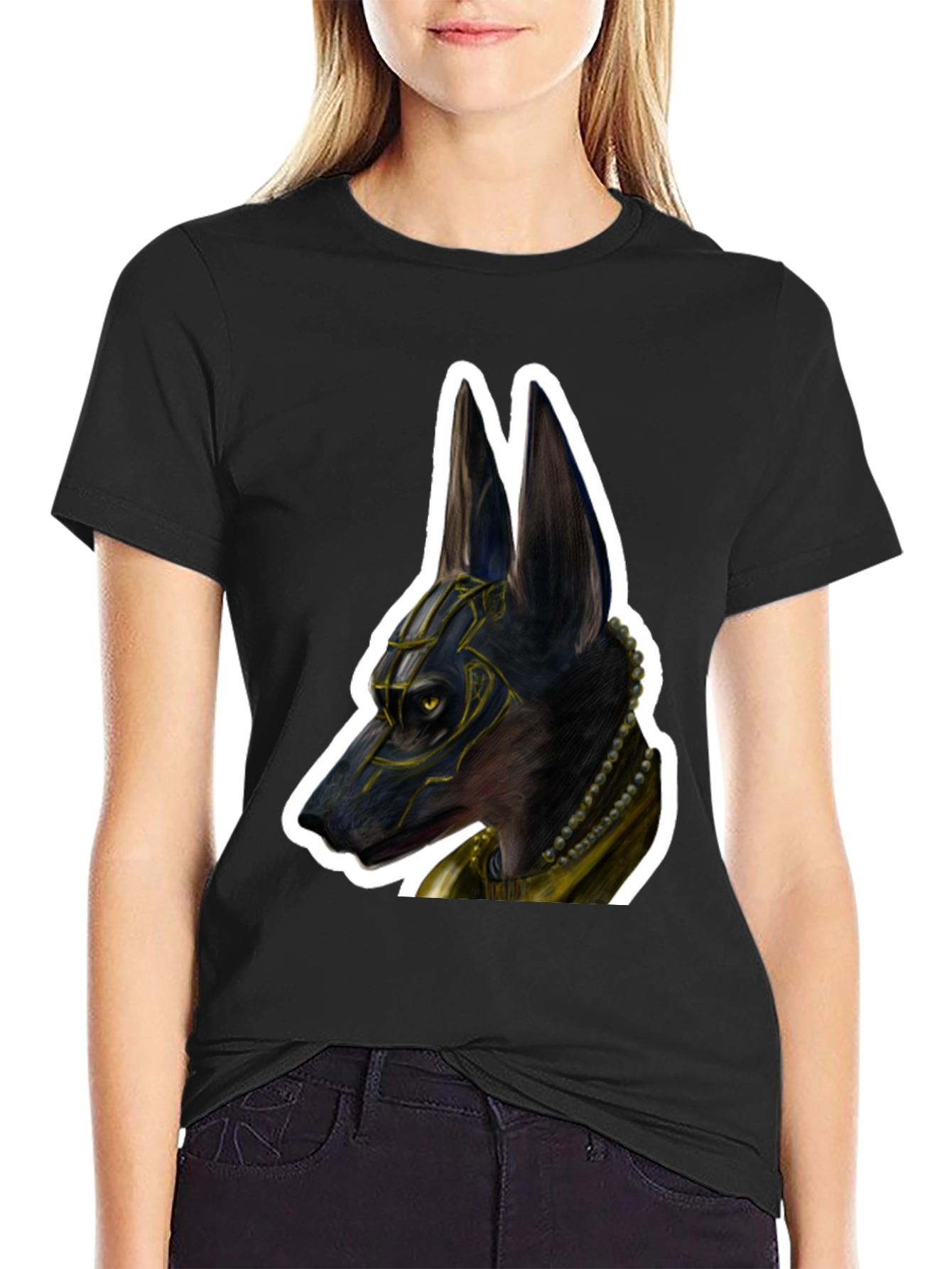 Anubis T-Shirt - Egyptian God Dog Design