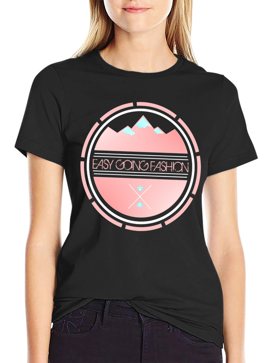 Easy Going Fashion Black T-Shirt