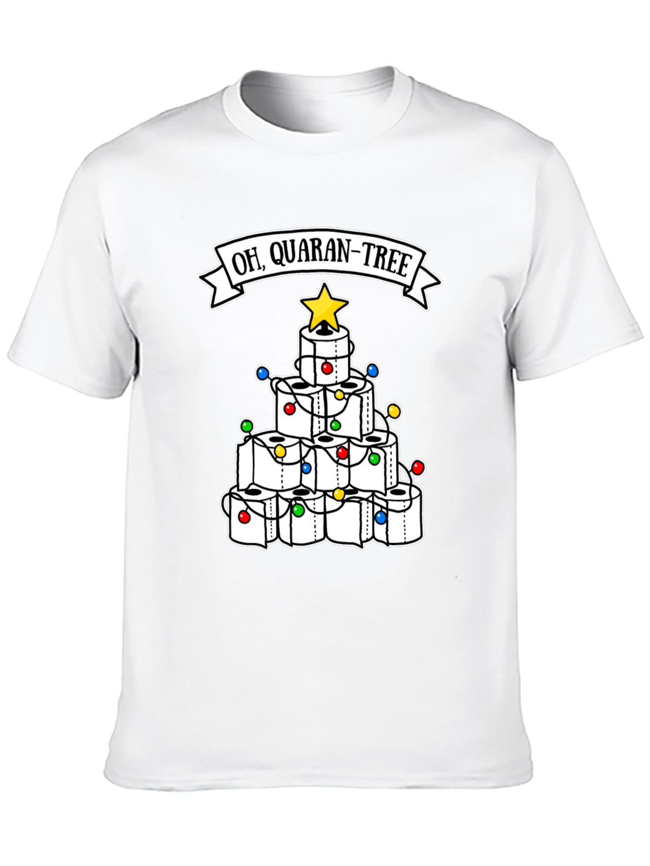 Oh Quaran-Tree T-Shirt Toilet Paper Christmas Tree Tee