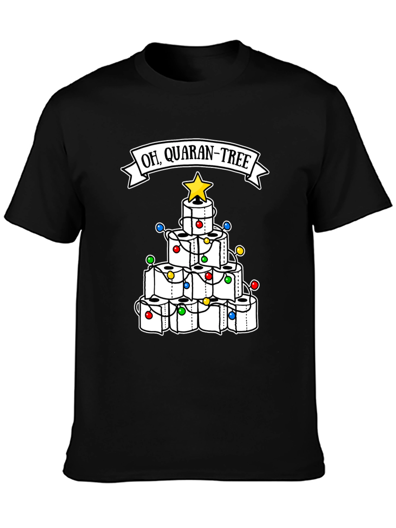Oh Quaran-Tree T-Shirt Toilet Paper Christmas Tree Tee