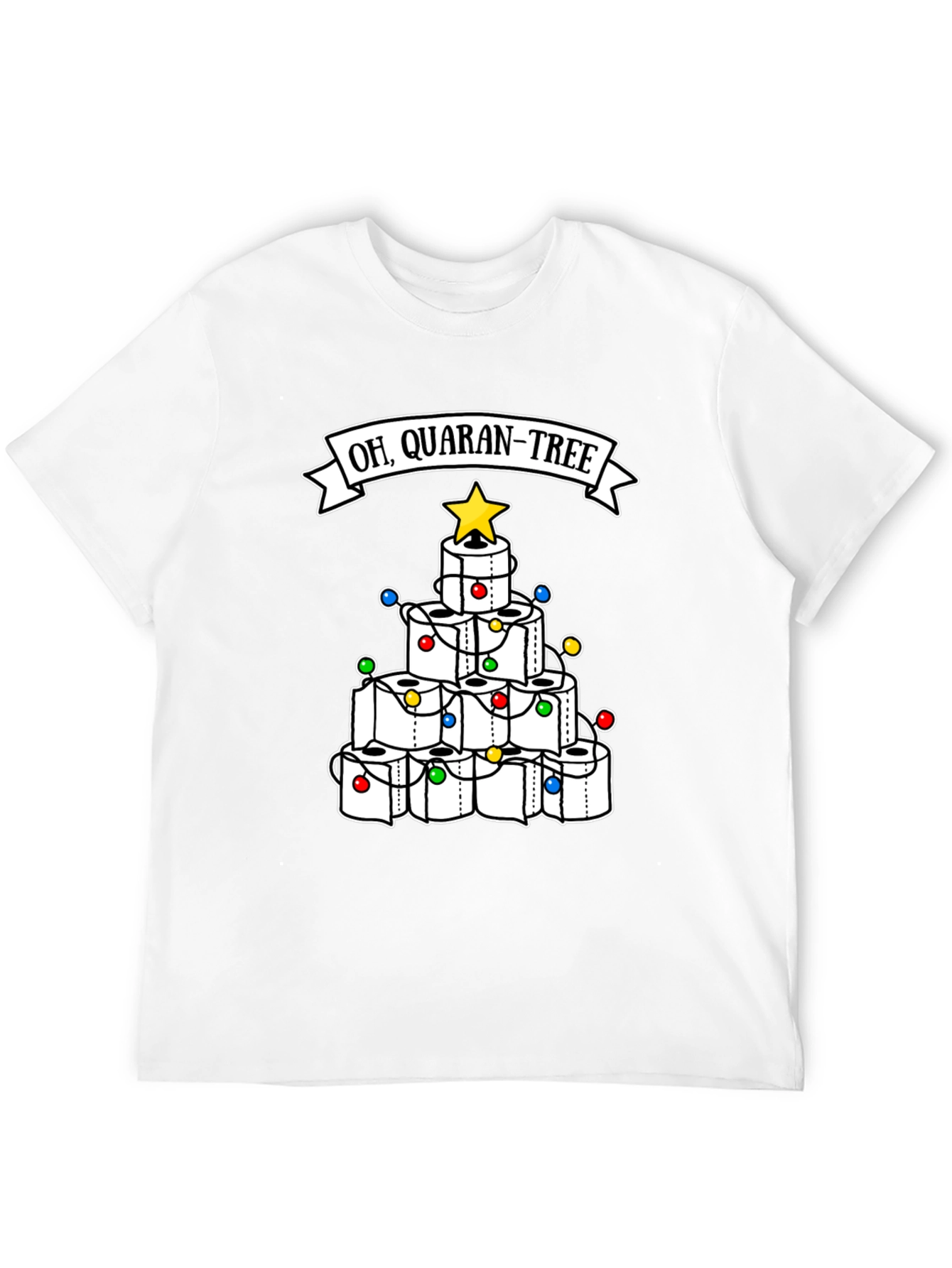 Oh Quaran-Tree T-Shirt Toilet Paper Christmas Tree Tee