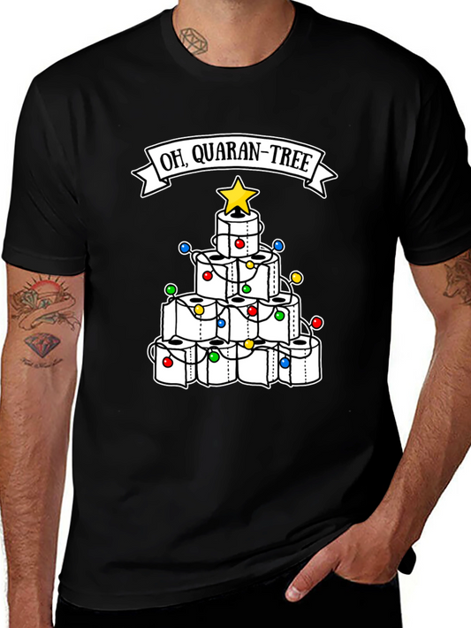 Oh Quaran-Tree T-Shirt Toilet Paper Christmas Tree Tee