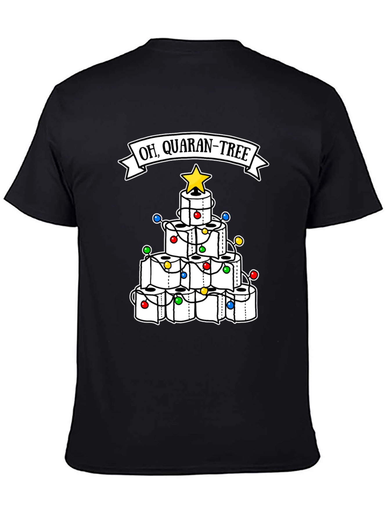 Oh Quaran-Tree T-Shirt Toilet Paper Christmas Tree Tee