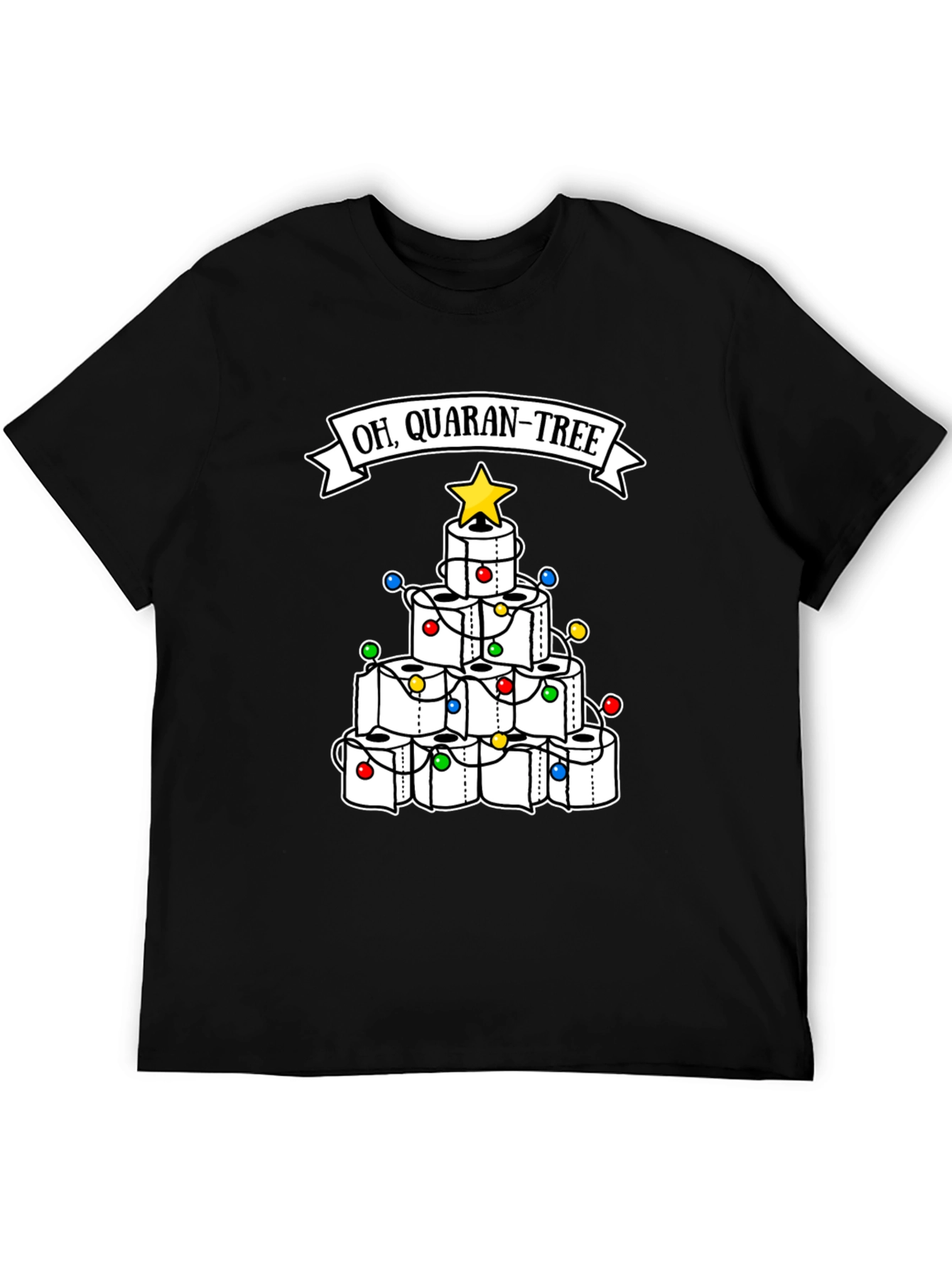 Oh Quaran-Tree T-Shirt Toilet Paper Christmas Tree Tee