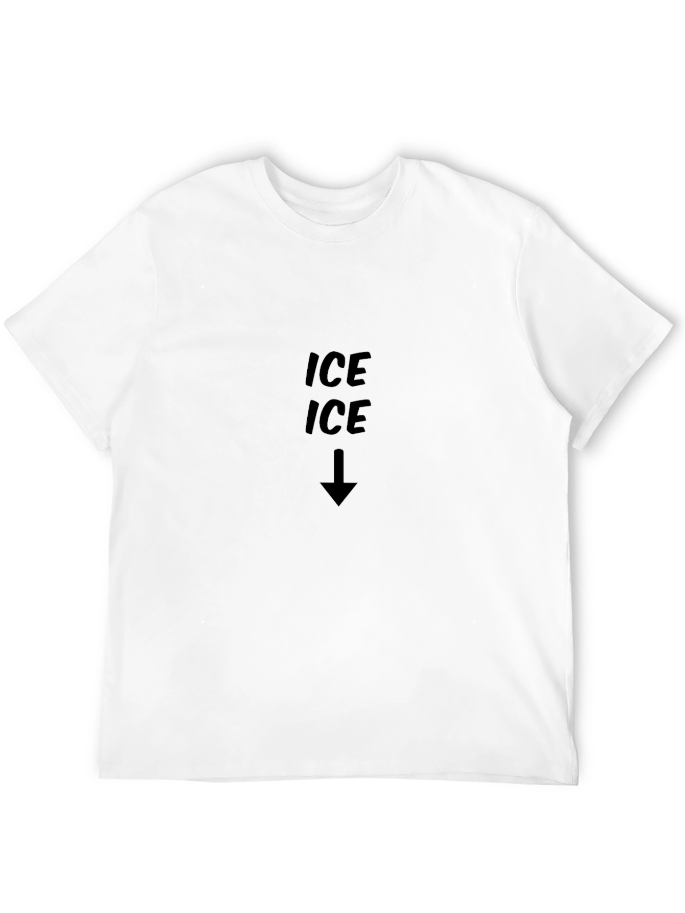 Mens Black Ice Ice Graphic T-Shirt