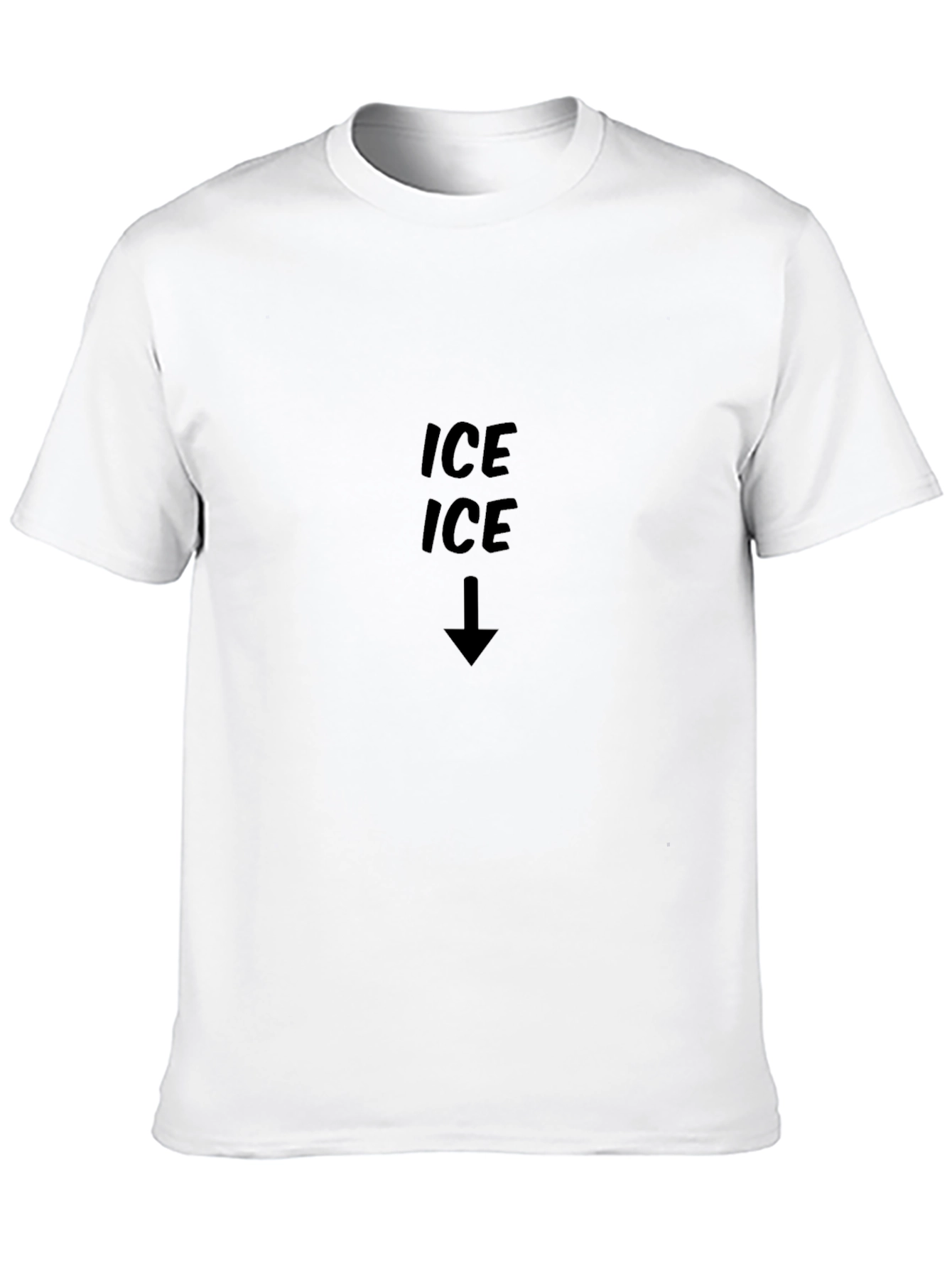Mens Black Ice Ice Graphic T-Shirt